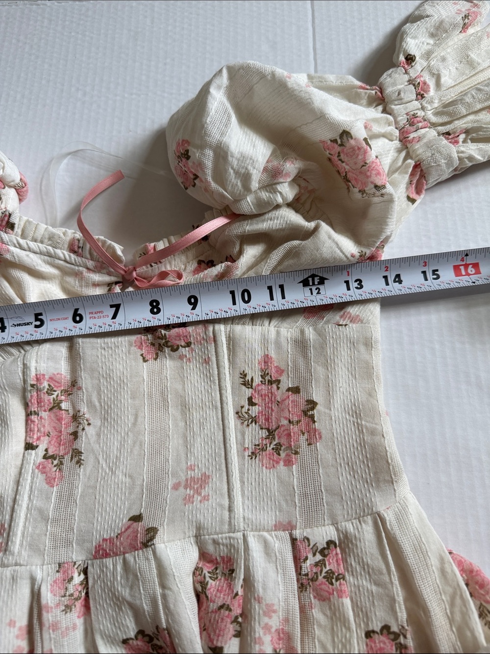 LACEMADE Pink Floral Cottagecore Maxi Dress XS Romantic Coquette - Picture 11 of 13